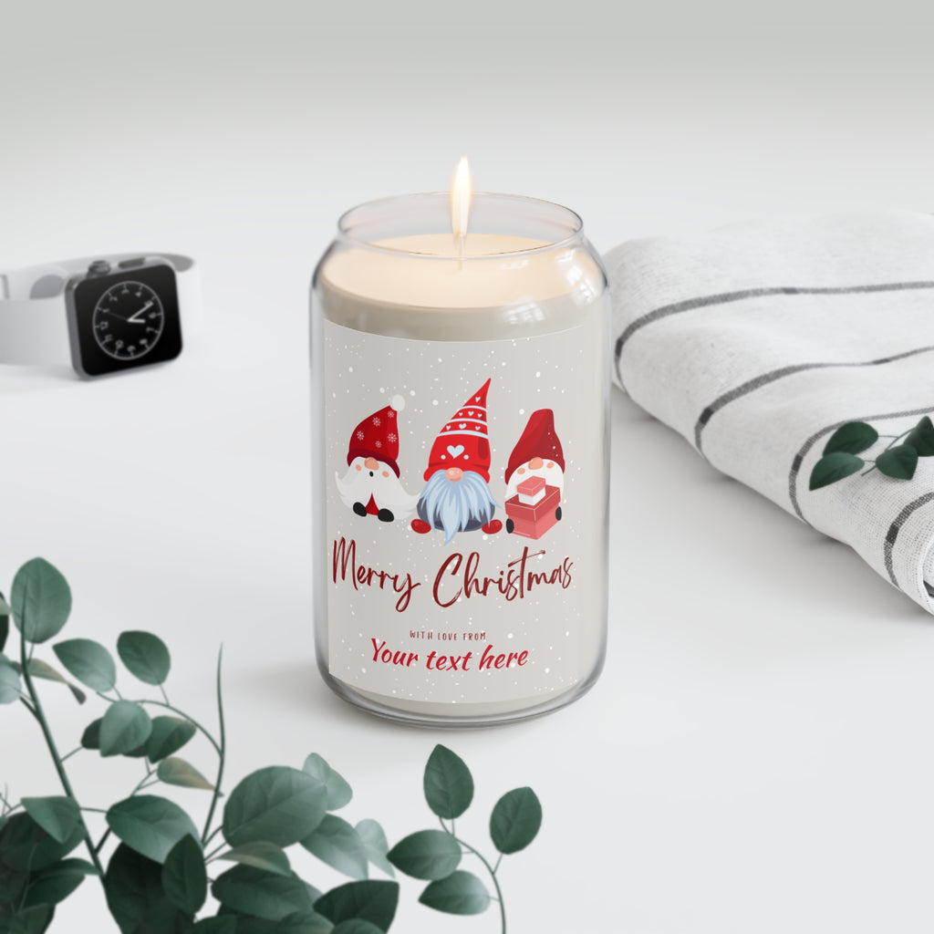 Christmas Soy Candle — 13.75oz - Scented Holiday Candle (Personalizable)