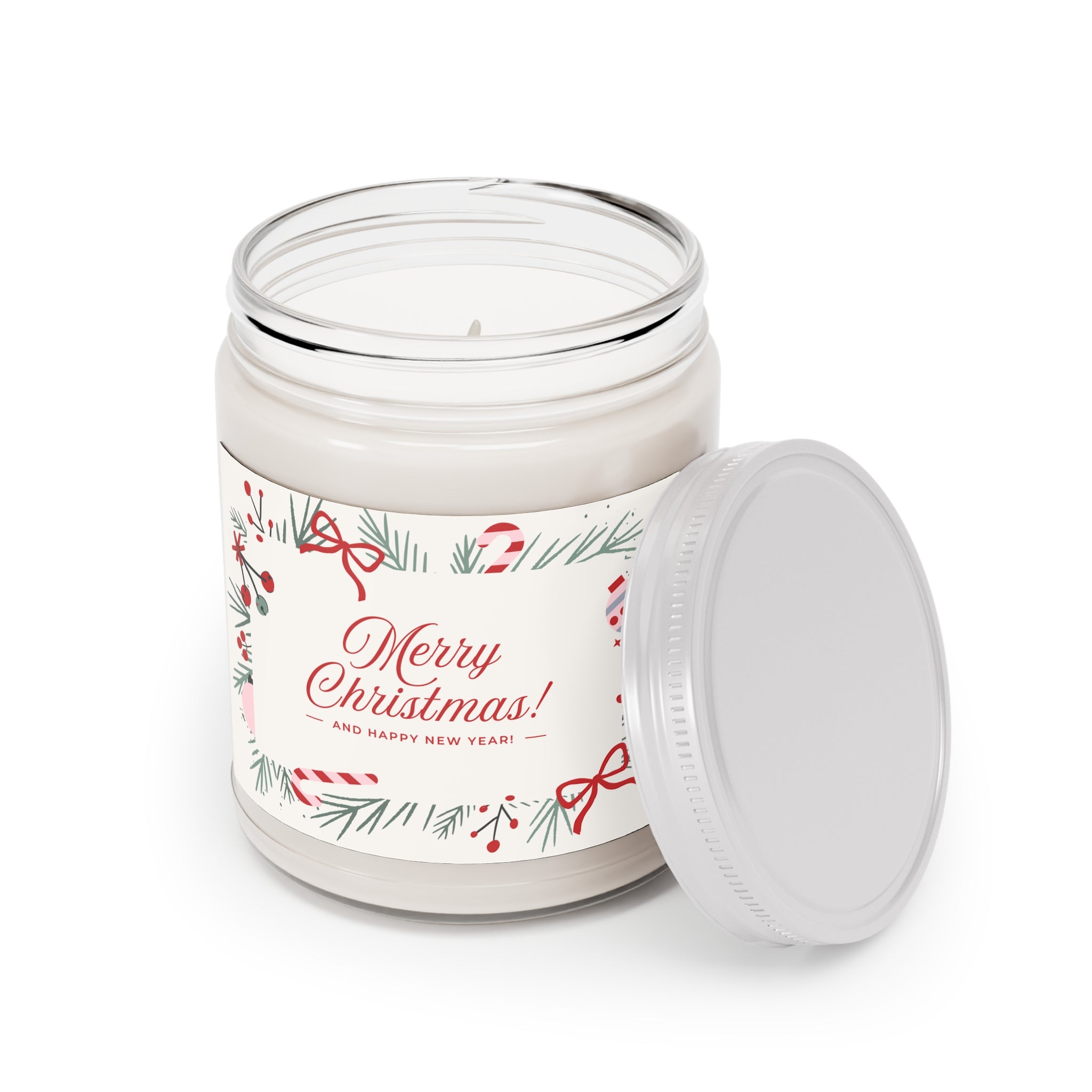 Merry Christmas Soy Candle — 9oz Scented Jar