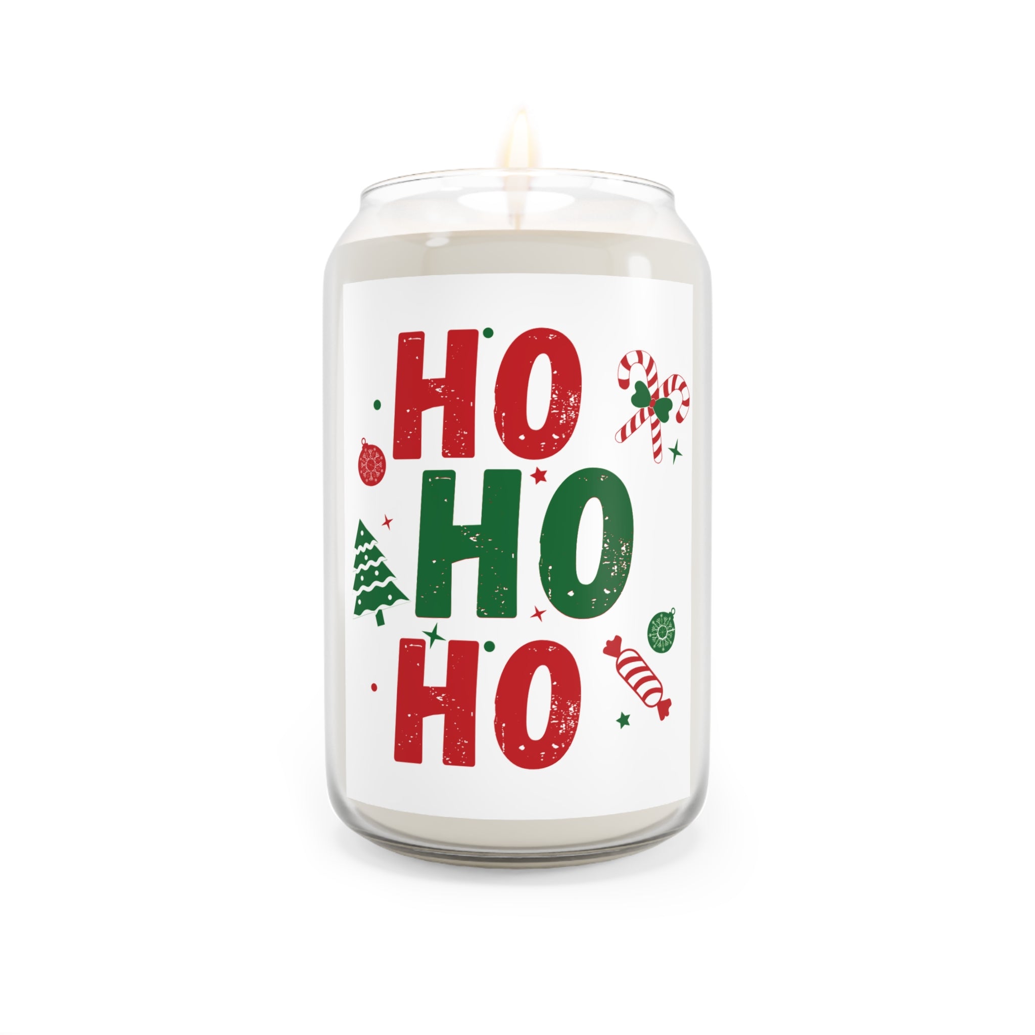 Ho Ho Ho Scented Soy Candle — 13.75 oz Christmas Holiday Candle