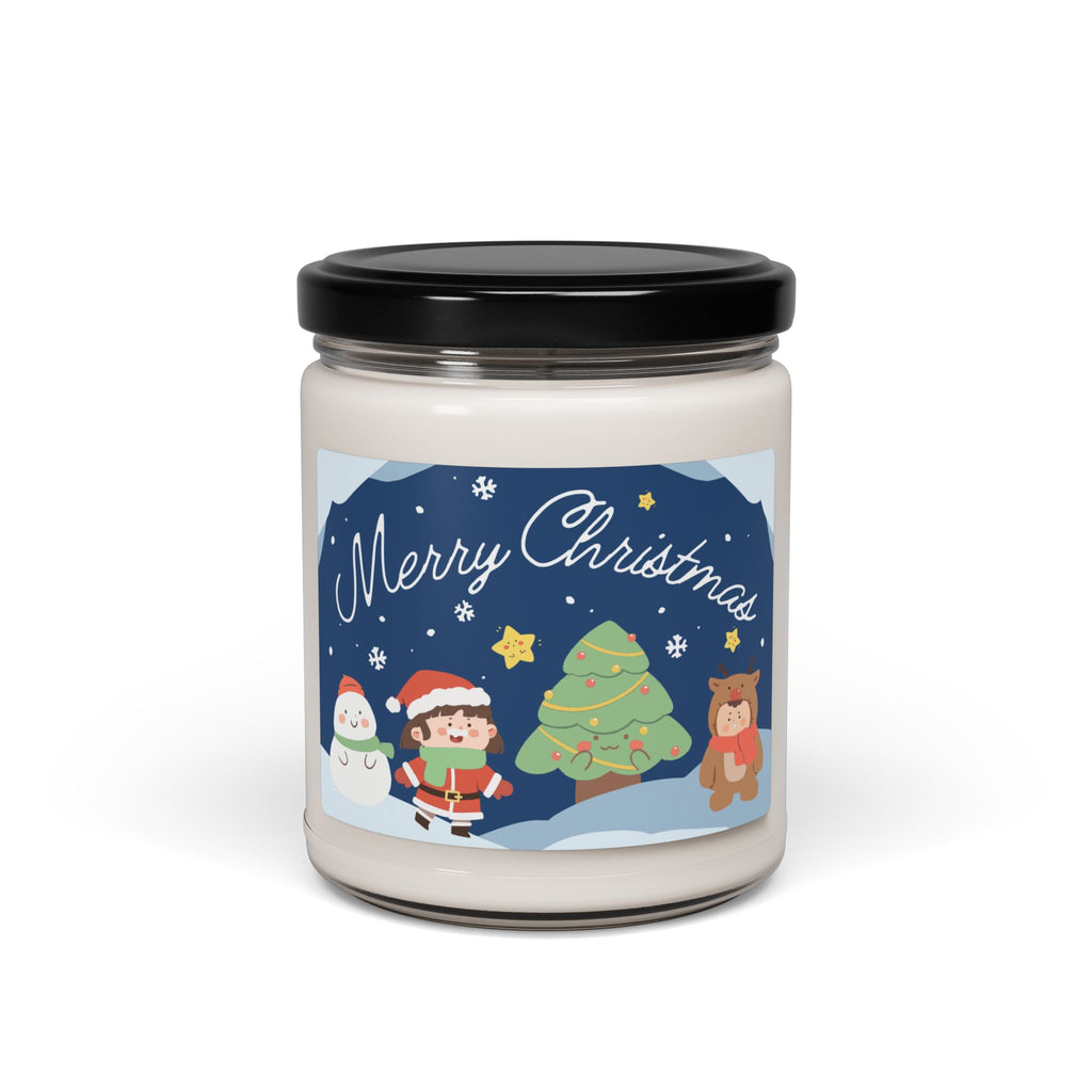 Merry Christmas 9oz Scented Soy Candle — Holiday Jar Candle