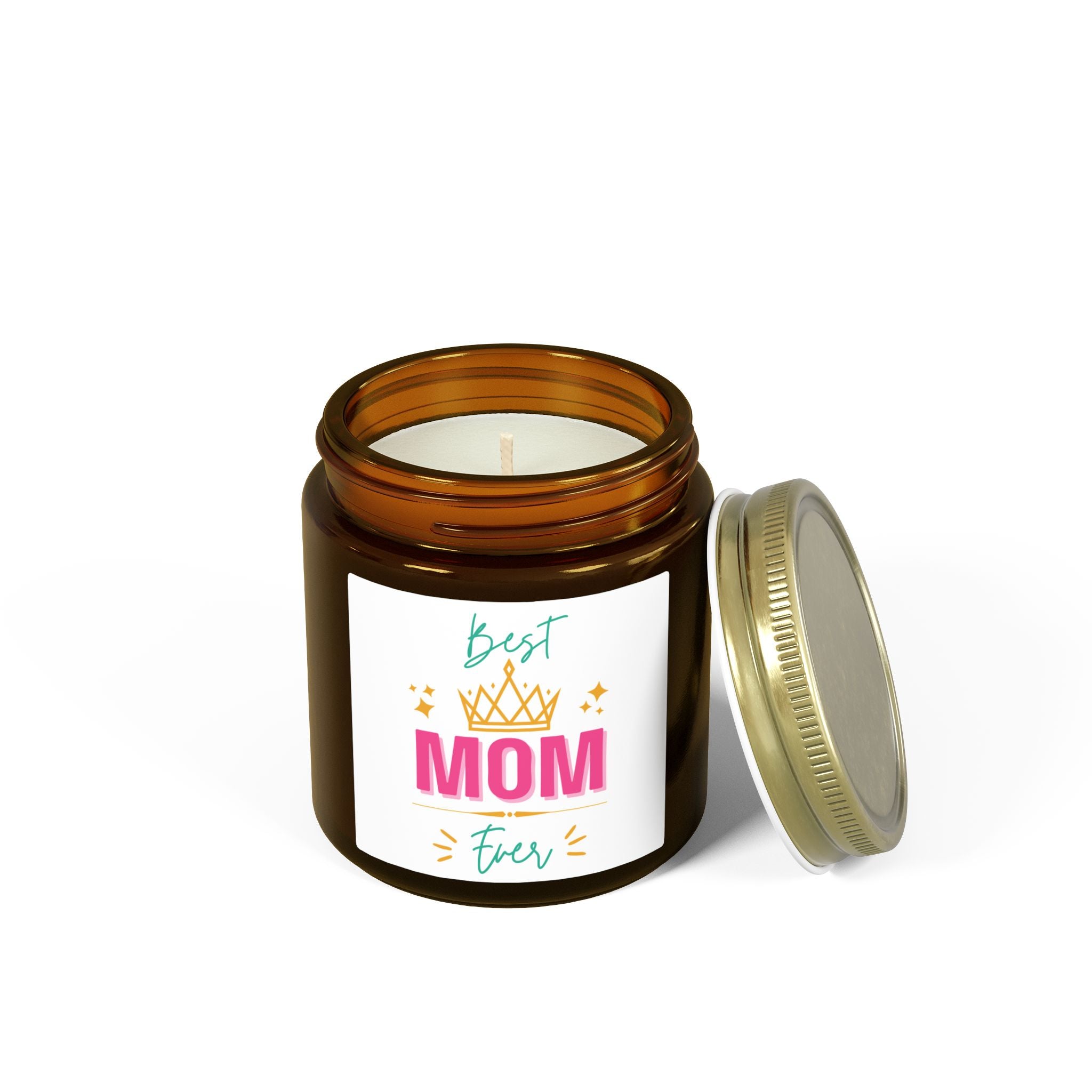 Best Mom Ever Coconut Apricot Scented Candle (4oz & 9oz)
