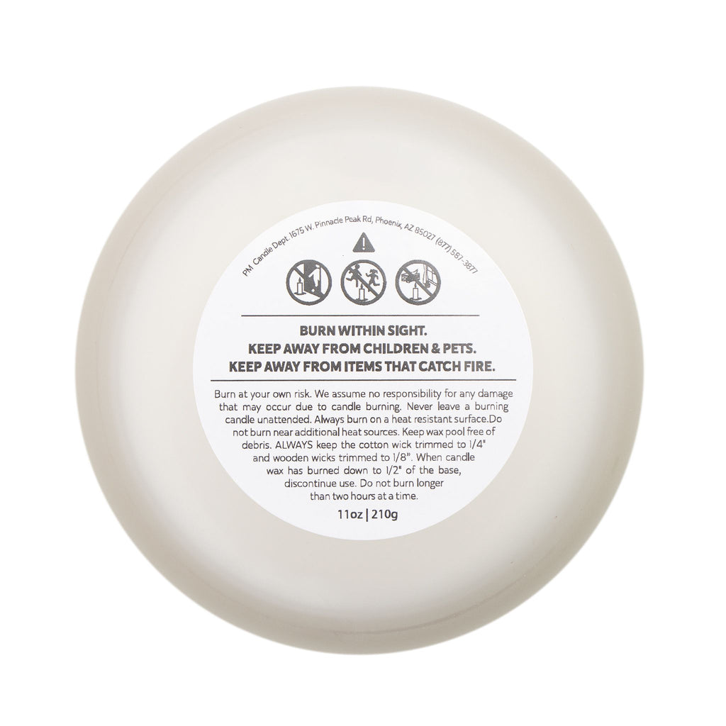 Christmas Gnome Frosted Glass Candle – 11oz “Merry Christmas” Holiday Scented Candle