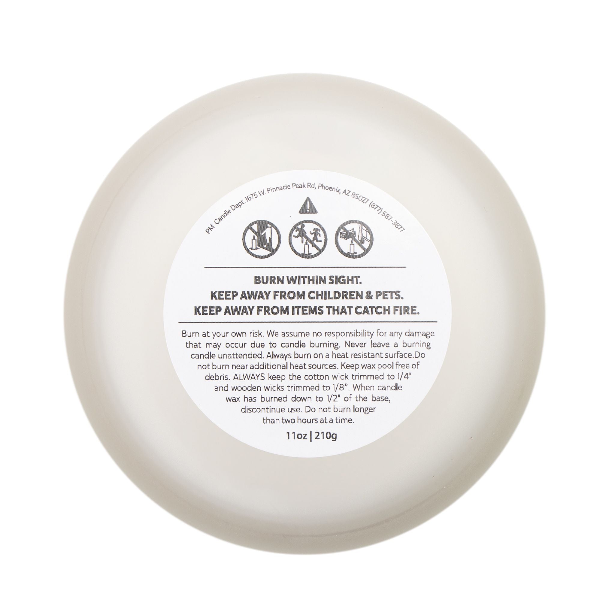 Christmas Gnome Frosted Glass Candle – 11oz “Merry Christmas” Holiday Scented Candle