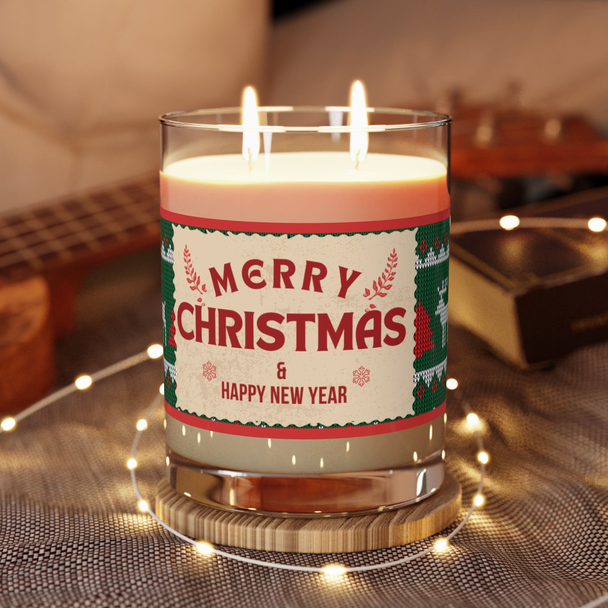 Christmas Wreath 11oz Scented Candle — Holiday Gift