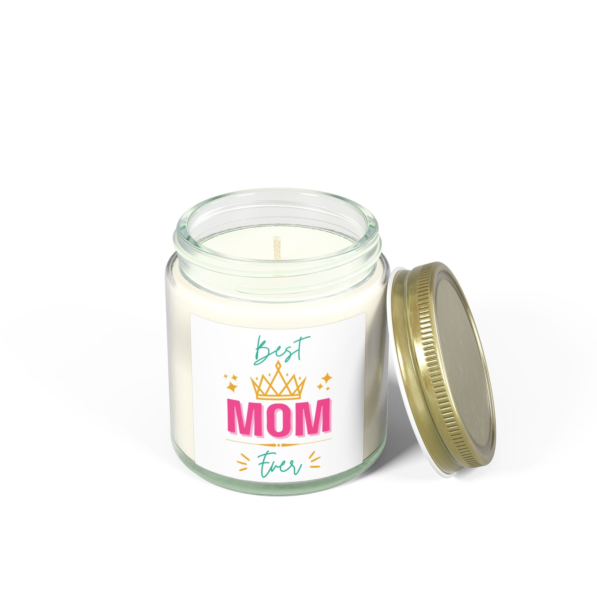 Best Mom Ever Coconut Apricot Scented Candle (4oz & 9oz)