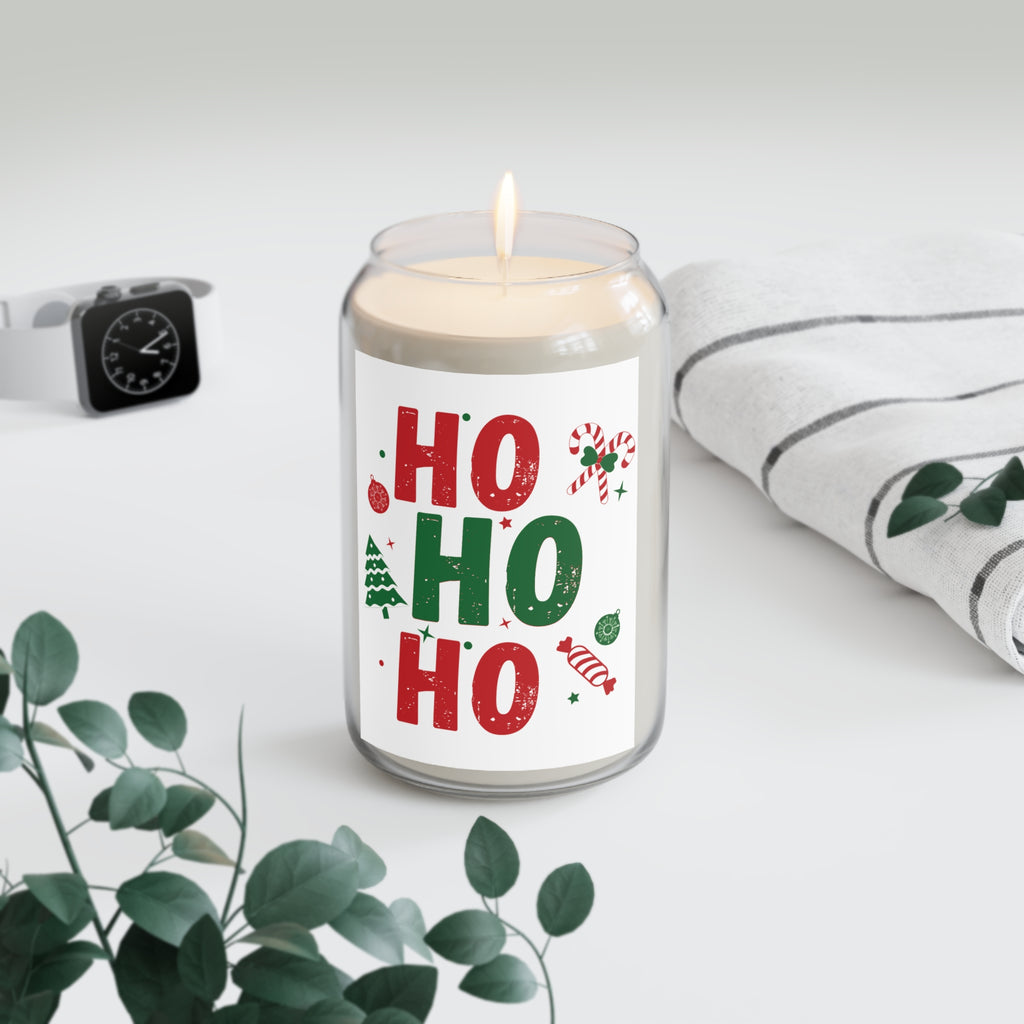 Ho Ho Ho Scented Soy Candle — 13.75 oz Christmas Holiday Candle