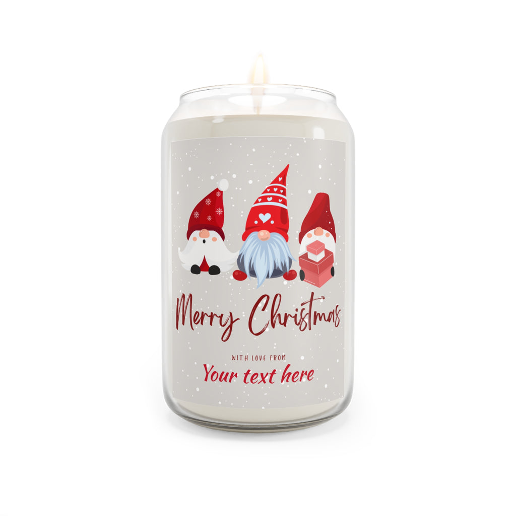 Christmas Soy Candle — 13.75oz - Scented Holiday Candle (Personalizable)
