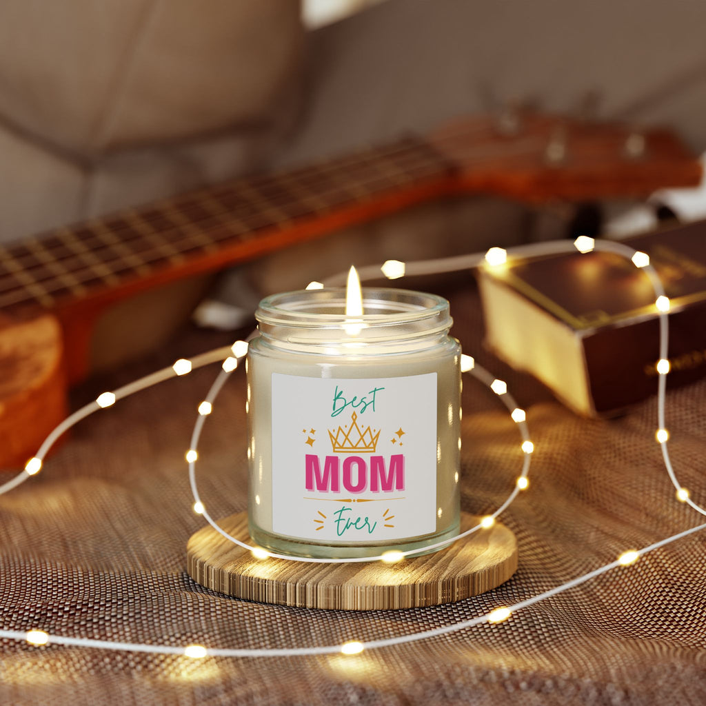 Best Mom Ever Coconut Apricot Scented Candle (4oz & 9oz)