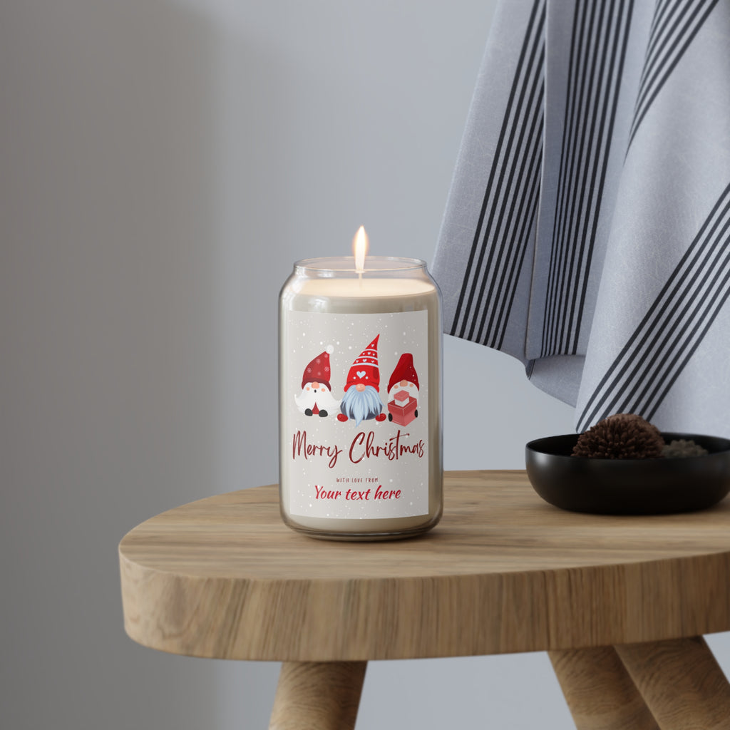 Christmas Soy Candle — 13.75oz - Scented Holiday Candle (Personalizable)